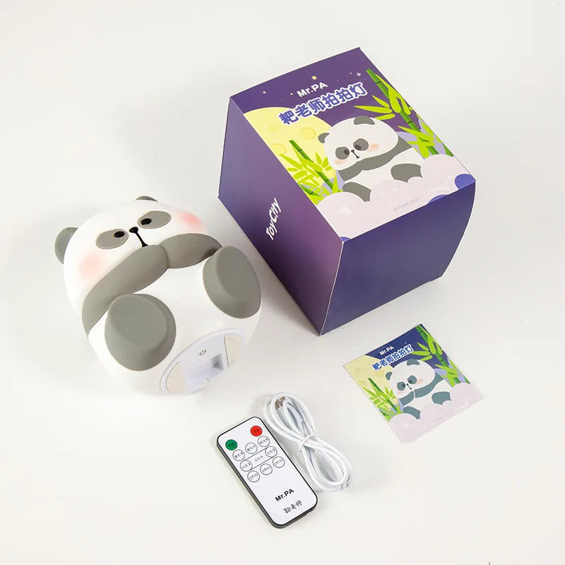 Afralia™ Cartoon Silicone Animal Night Light with Patting Switch - Cute & Lovely for Kids Room
