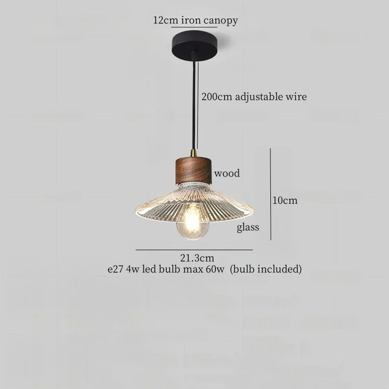 Afralia™ Glass LED Pendant Light - Modern Nordic Hanging Lamp for Home and Dining