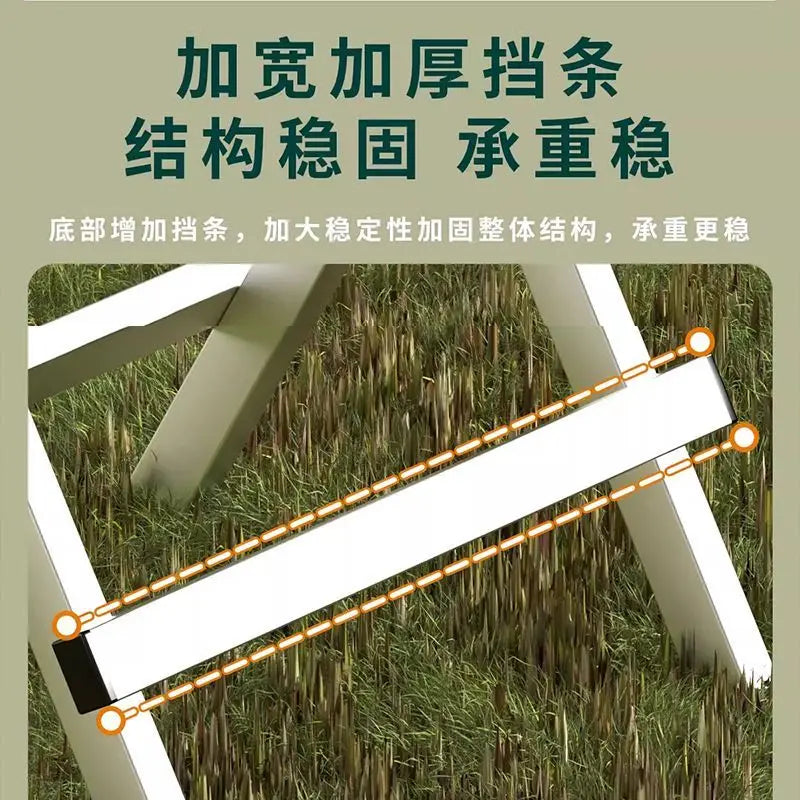 Afralia™ Portable Stainless Steel Square Table for Outdoor, Night Market, BBQ, and Home