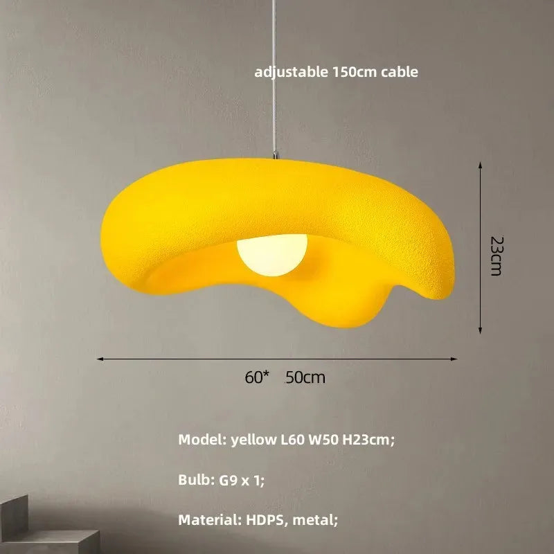 Afralia™ Creamy Style Resin Pendant Light, G9 LED, Dining Room & Kitchen Island Decor