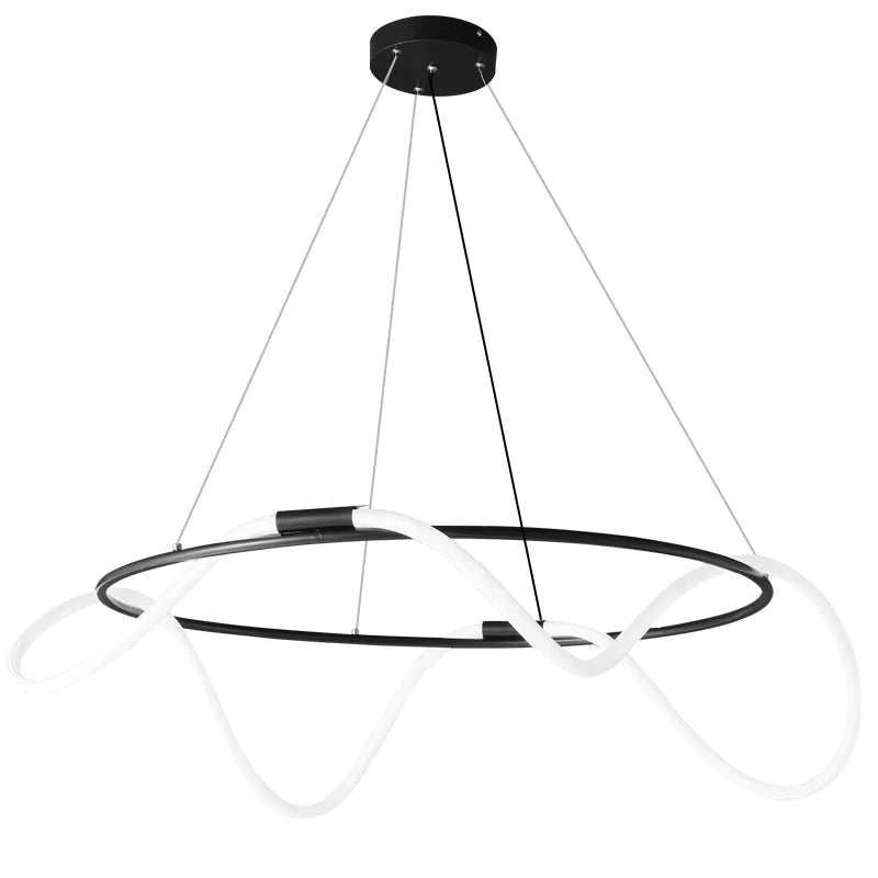 Afralia™ Luxe Ring Chandelier: Modern, Simple, Elegant Lighting for Home, Restaurant, and Bar