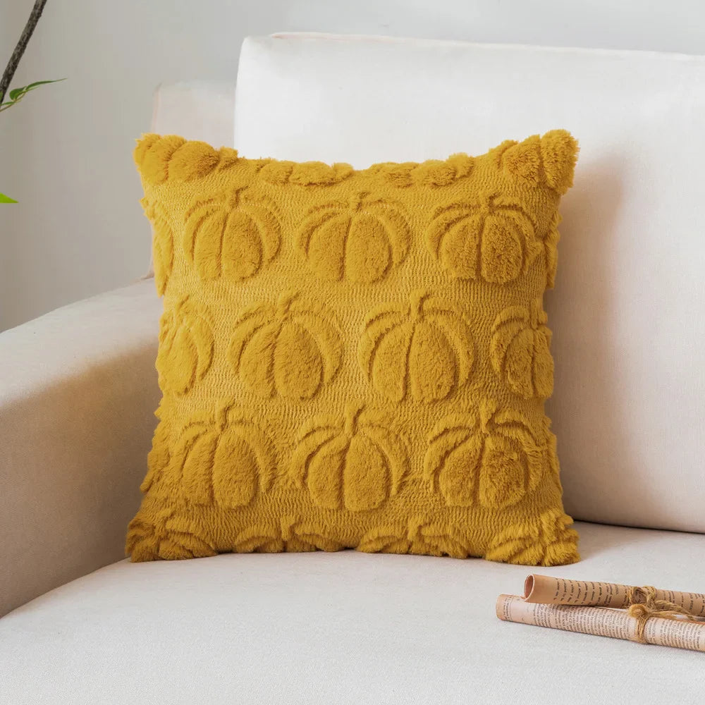 Afralia™ Halloween Plush Cushion Cover for Festive Living Room Decor