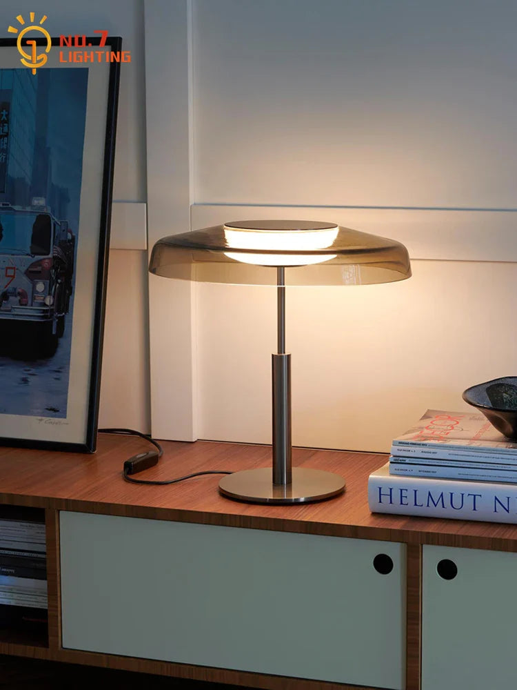 Afralia™ DORA Stained Glass Floor Lamp Touch Switch Modern Vertical Table Lamp