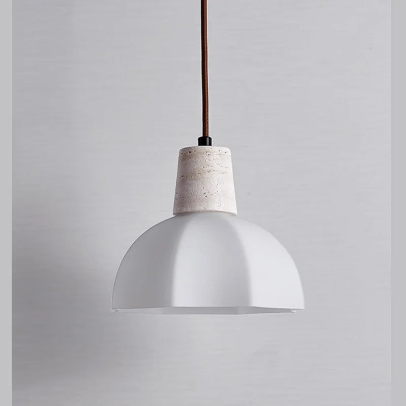 Afralia™ White Glass LED Pendant Lamp for Living Room & Dining Table