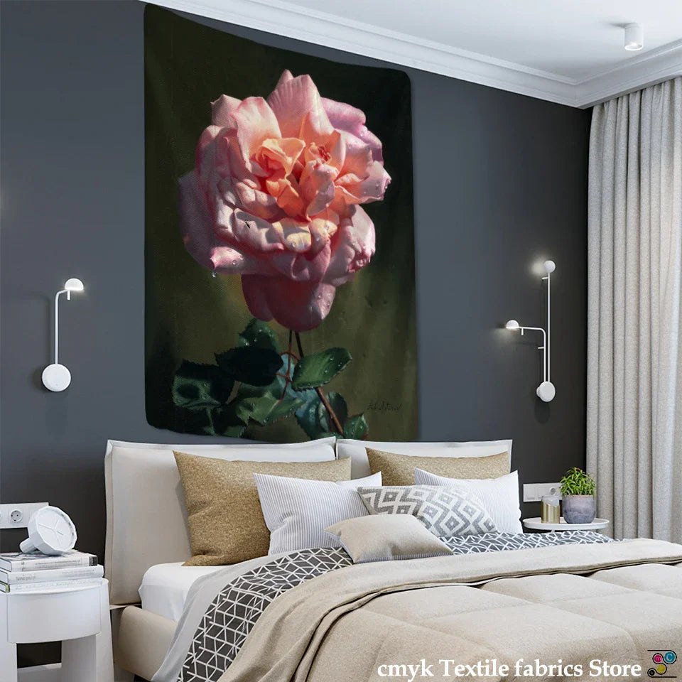 Afralia™ European Still Life Oil Painting Tapestry Wall Hanging for Aesthetic Room Decor