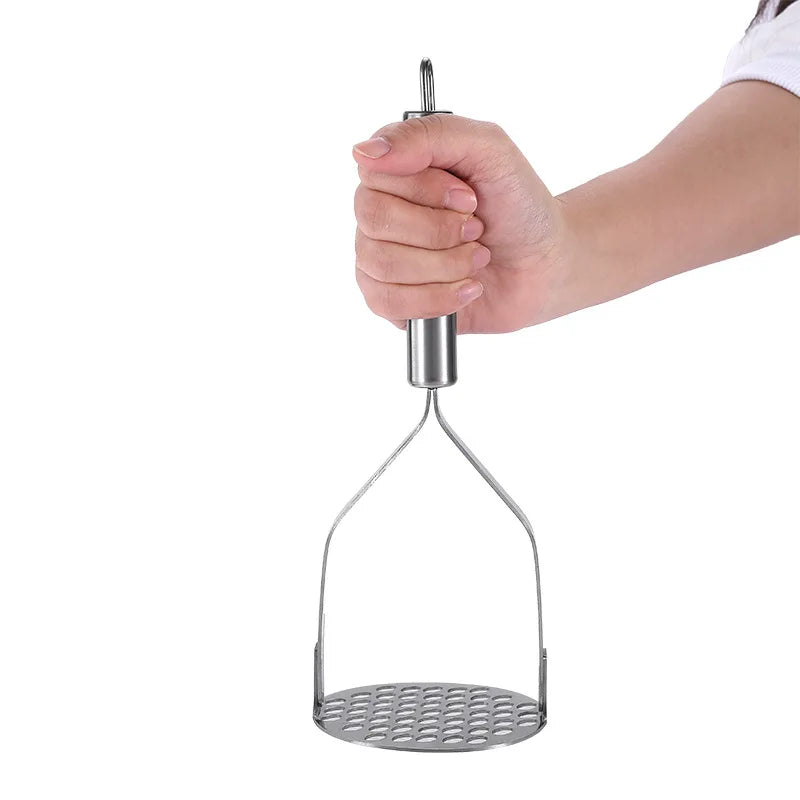 Afralia™ Stainless Steel Potato Masher & Food Crusher