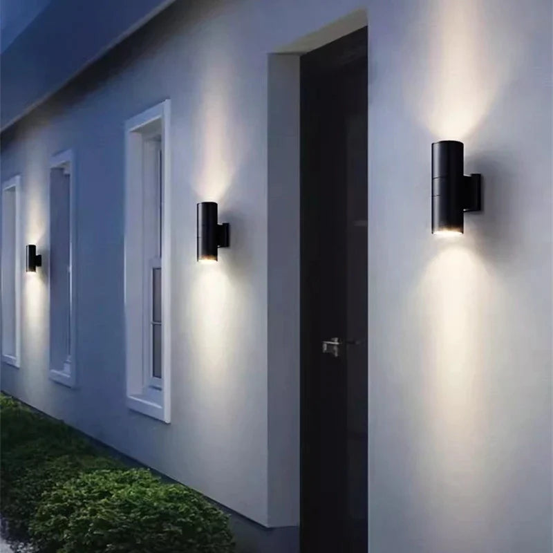 Afralia™ Outdoor Wall Lamps | Waterproof Up Down LED Sconce for Garden Courtyard Spot Lighting