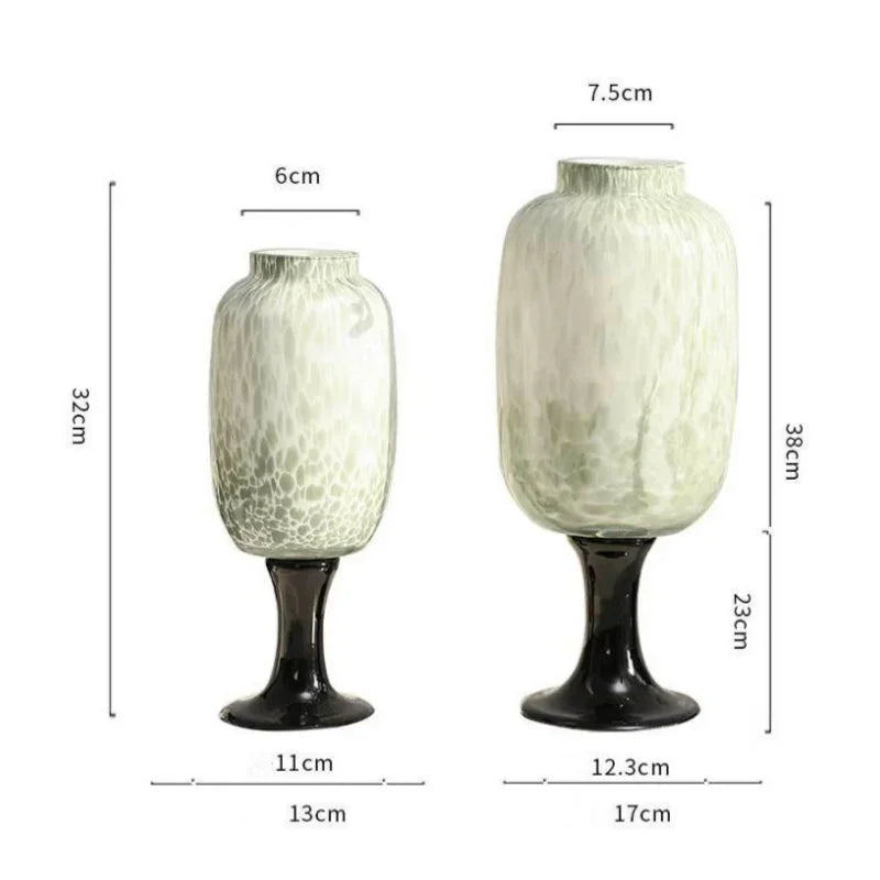 Afralia™ Dot Texture Glass Vase for Stylish Home Decor