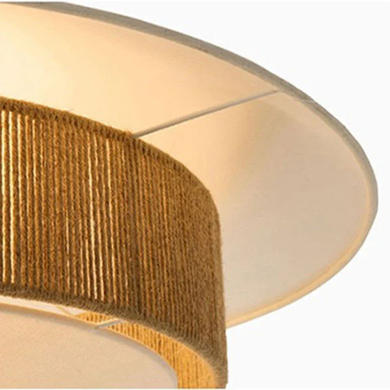 Afralia™ Nordic Hemp Rope Chandelier - Vintage Country Style Pendant Lamp for Dining Room