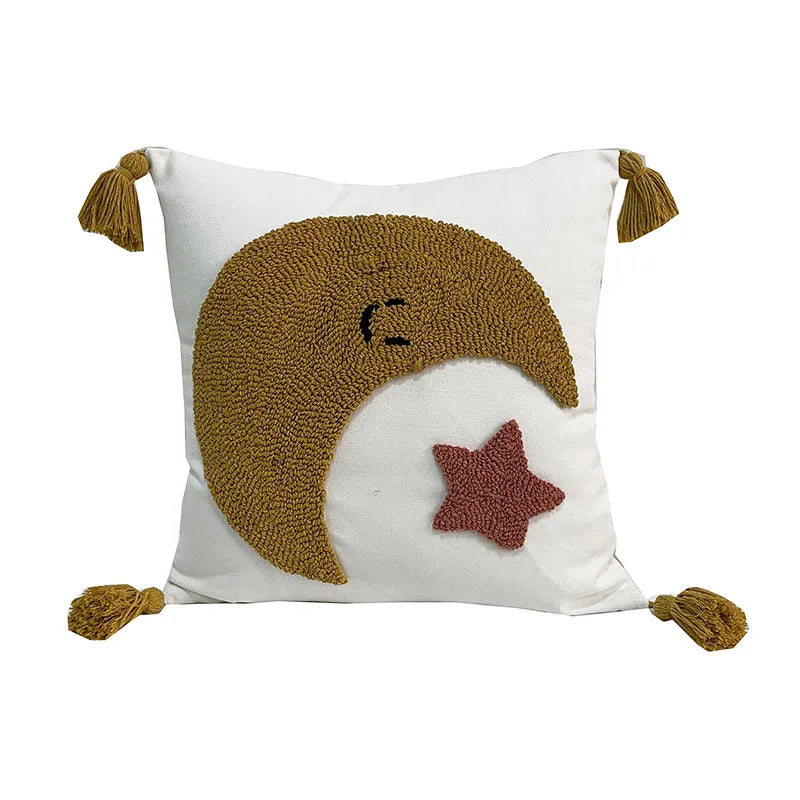 Afralia™ Embroidered Decorative Pillowcases 45x45 - Sofa Cushions Covers & Home Decor