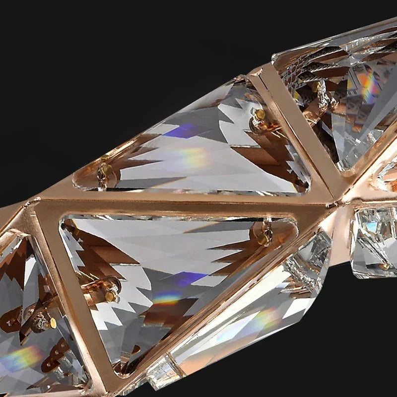 Afralia™ Crystal Chandelier: Luxury Living Room & Dining Room Pendant Lamp