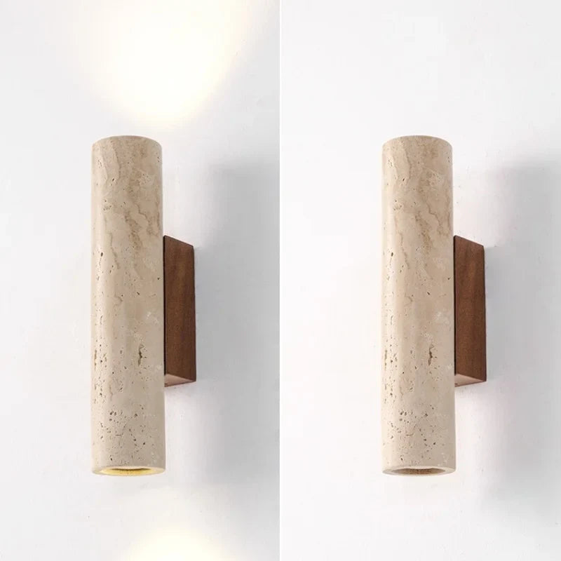 Afralia™ Wood Canopy LED Wall Lights Bedroom Bedside Lamp Sconce Nordic Modern
