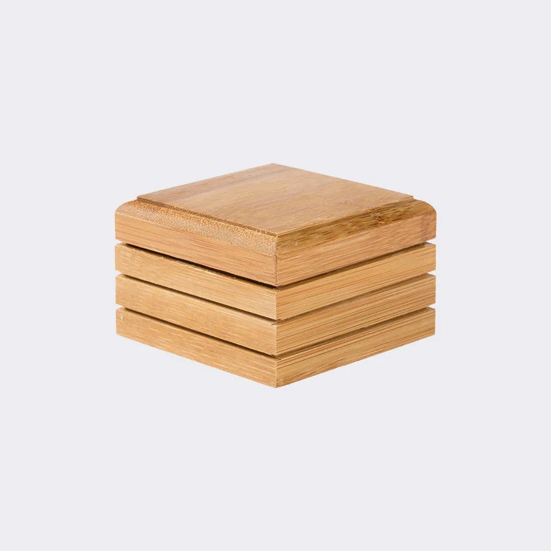 Afralia™ Bamboo Soap Dish - Eco-Friendly Wooden Soap Rack for Bathroom Storage