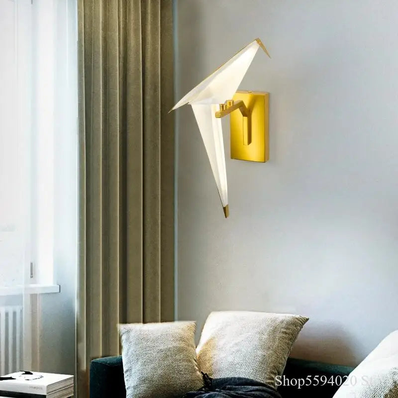 Afralia™ Little Bird LED Wall Lamp: Modern Nordic Style Bedroom Living Room Sconce