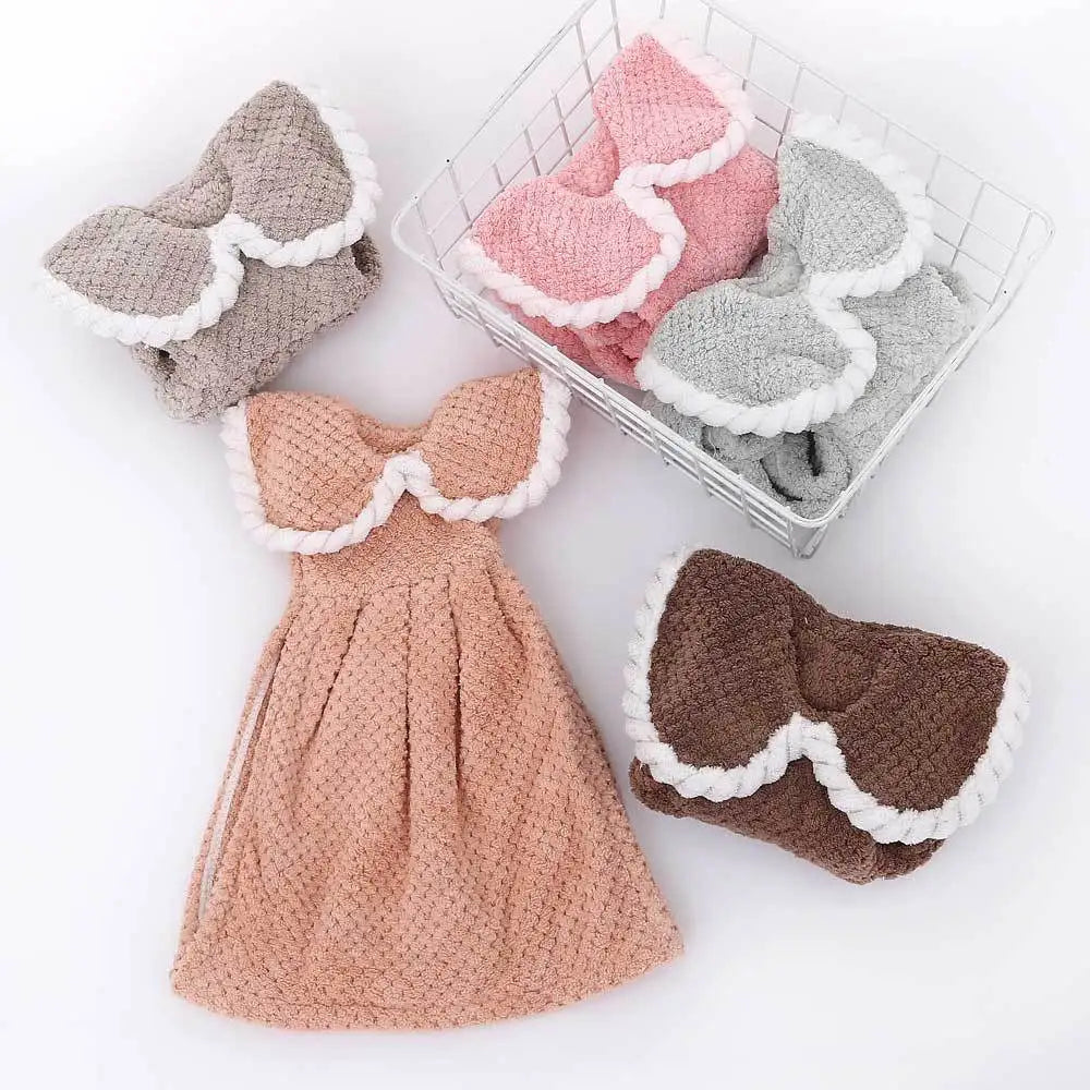 Afralia™ Kids Microfiber Coral Velvet Hand Towels - Cute & Quick-dry for Children