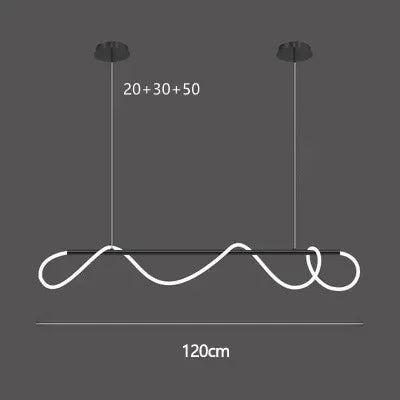 Afralia™ Modern Minimalist Dimmable LED Chandelier for Home Décor - Pendant Lights for Dining Room