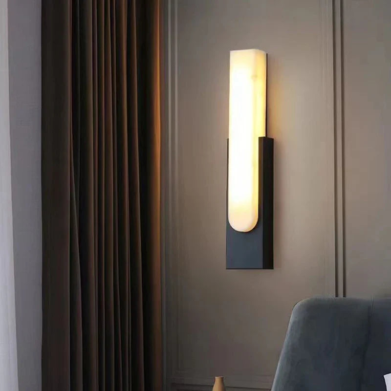 Afralia™ 7W LED Marble Wall Lamp - Modern Nordic Gold Sconces for Stylish Indoor Lighting