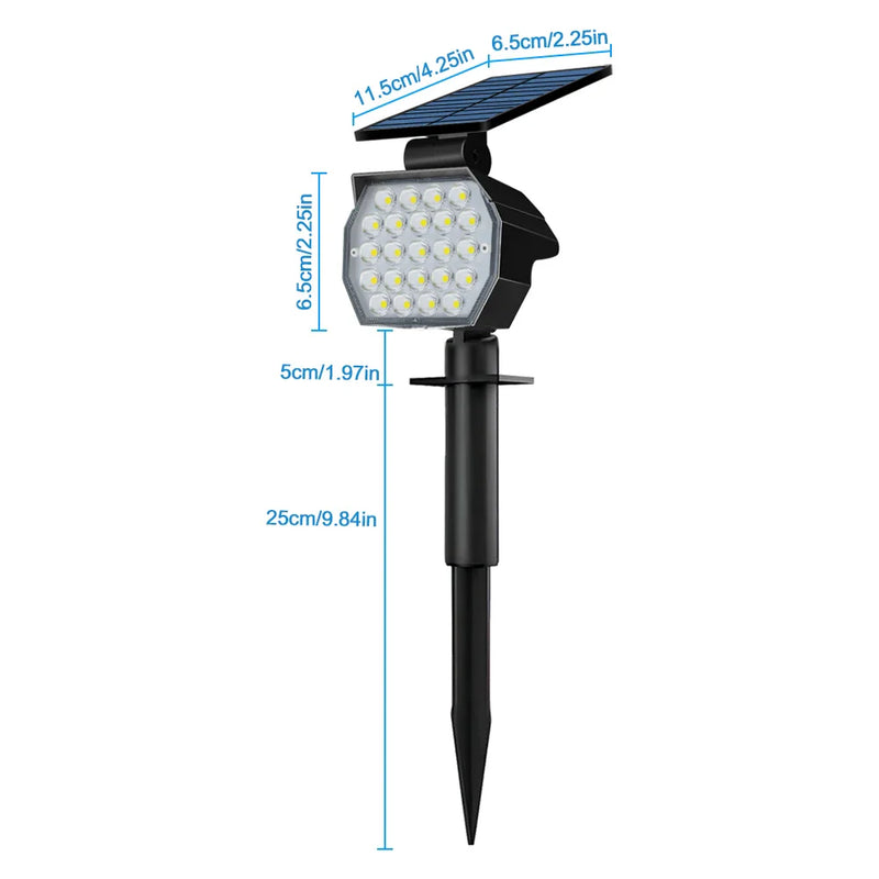 Afralia™ Solar Landscape Spotlights | Adjustable Waterproof Outdoor Solar Lights