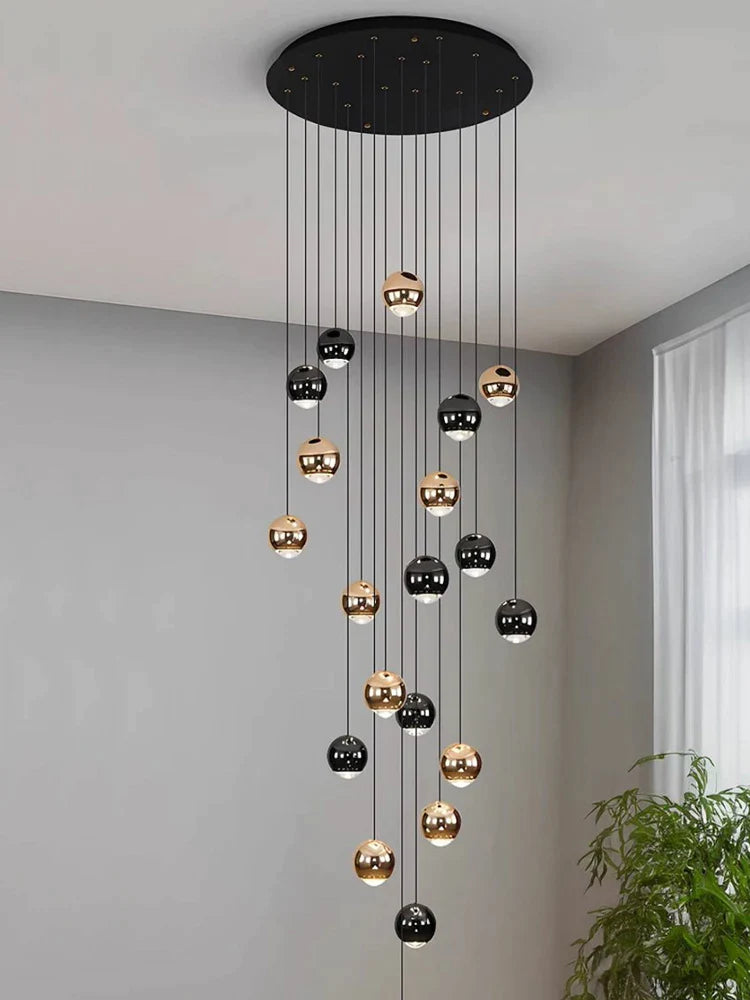 Afralia™ Spherical LED Pendant Lamp for Modern Living Room Lighting