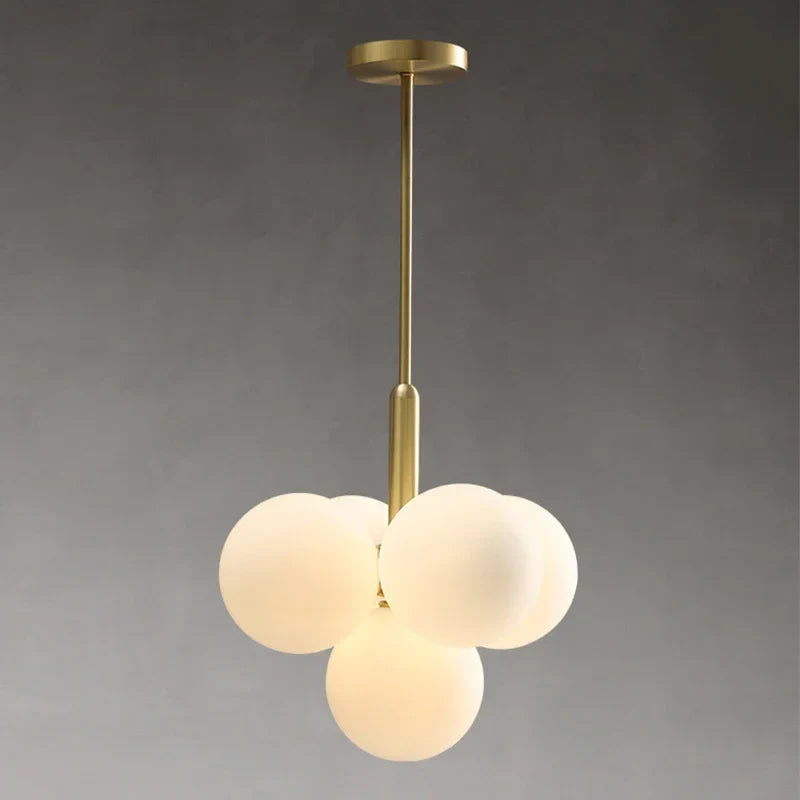 Afralia™ Luxury Glass Chandeliers Pendant Light for Living Dining Room Decor