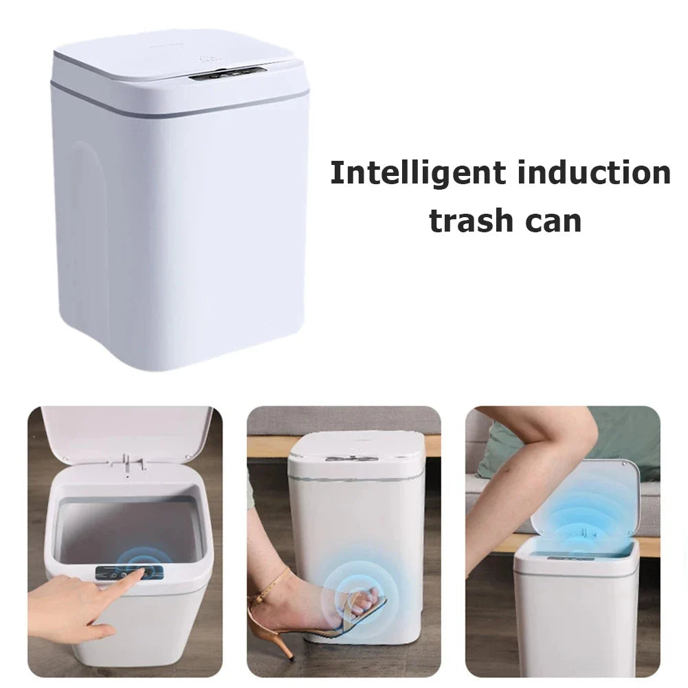 Afralia™ Smart Sensor Trash Can: Multi-function Electric Waste Bin for Kitchen, Bathroom, Bedroom