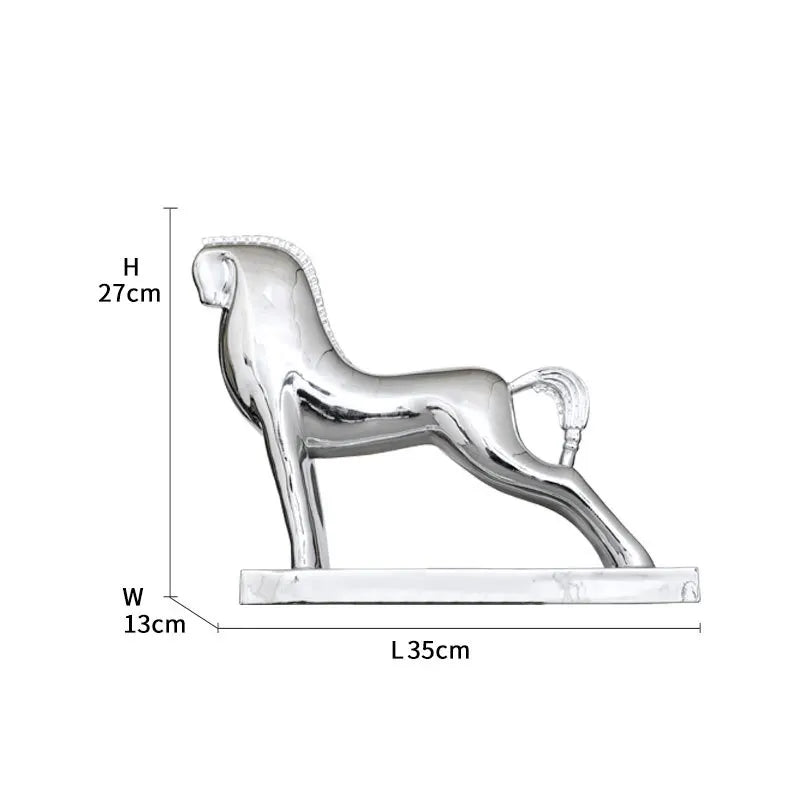 Afralia™ Horse Resin Sculpture Modern Desk Decoration Ornaments Room Decor Aesthetics