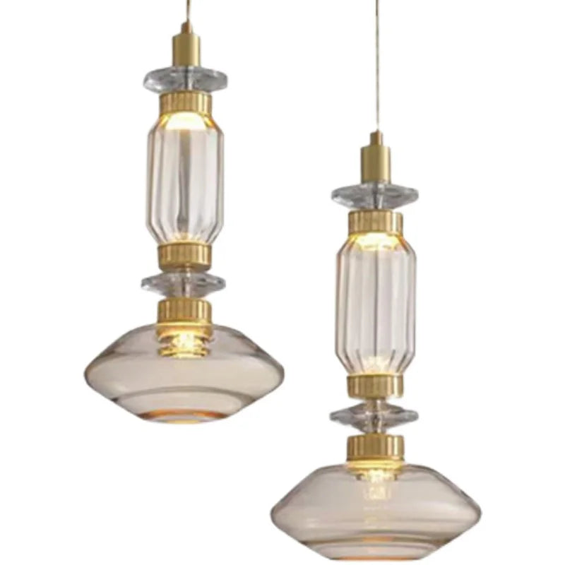 Afralia™ Glass Chandelier: Elegant Lighting for Home, Restaurant, Bar, and Study Room