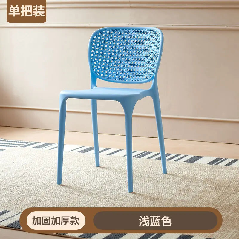 Afralia™ Stackable Dining Chairs with Backrest and Armrests
