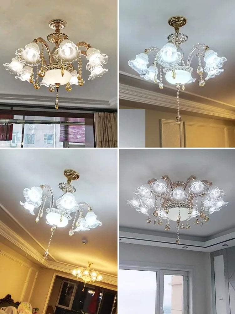 Afralia™ Crystal Ceiling Chandelier: Nordic Modern Luxury for Living Room, Hotel, Lobby.