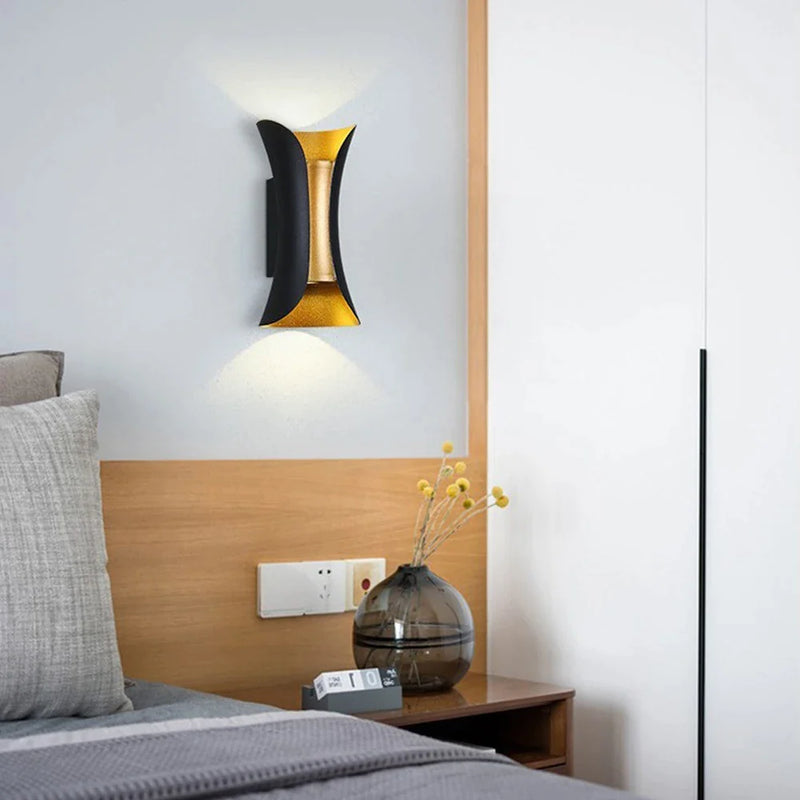 Afralia™ Minimalist LED Wall Lamps Nordic Style Indoor Lighting Sconce for Bedroom Living Room