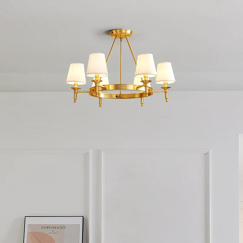 Afralia™ Copper American Chandelier: Luxury Modern Living Room, Dining Room, Bedroom Light