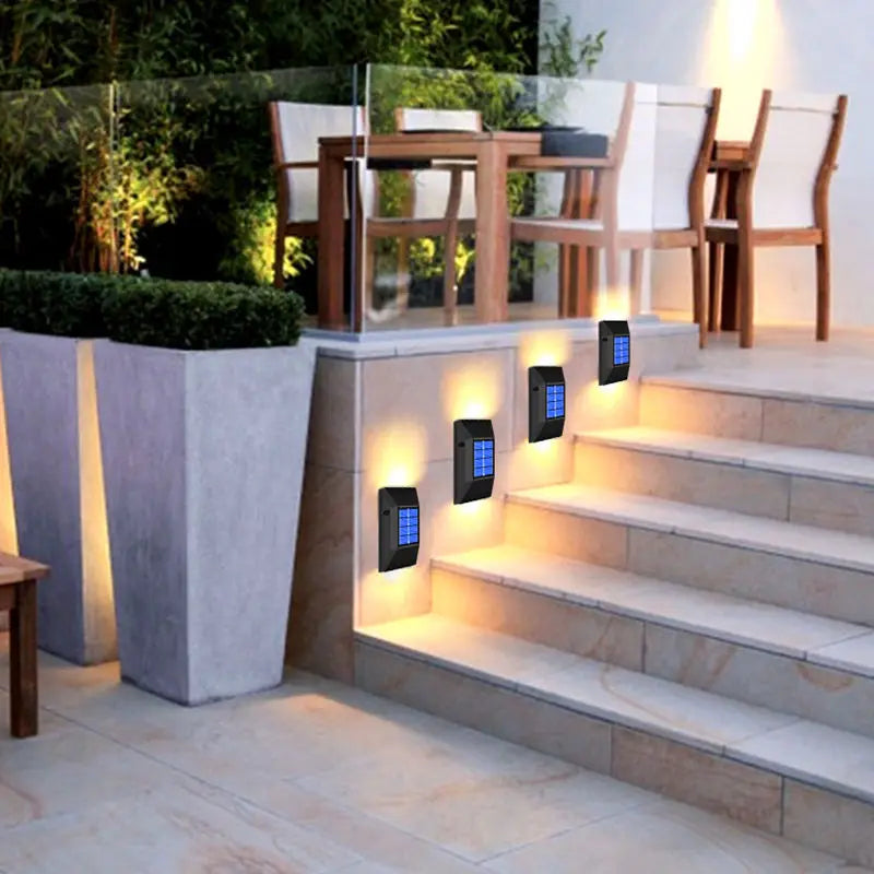 Afralia™ Solar LED Wall Light for Garden Street Balcony