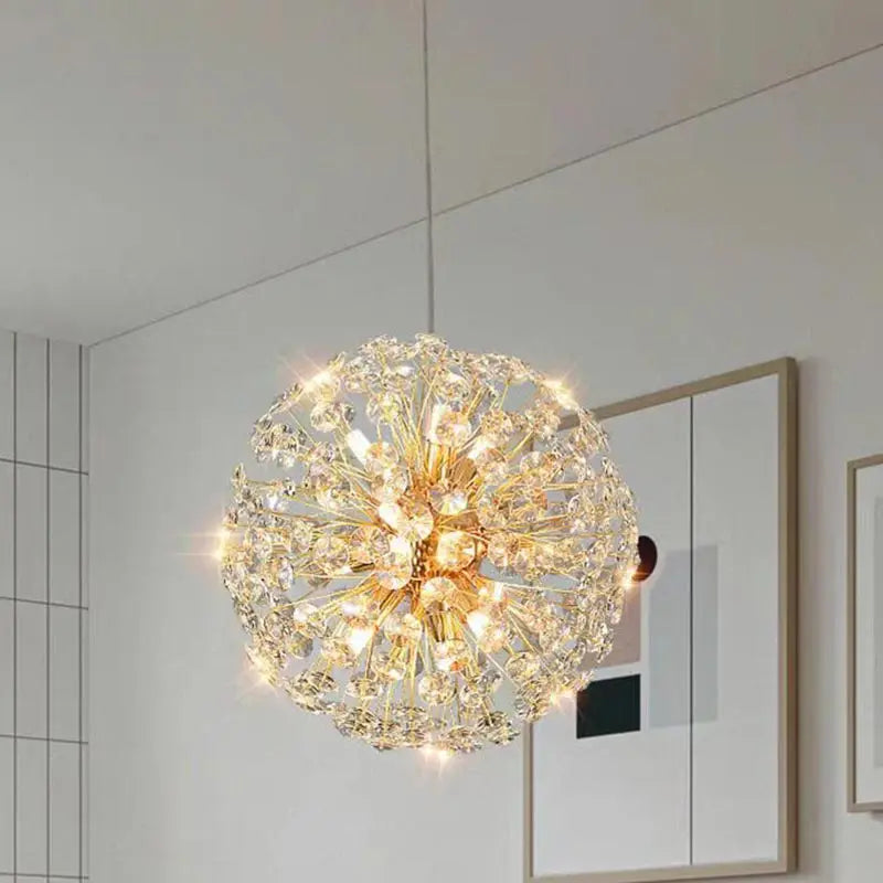 Afralia™ Crystal LED Ceiling Pendant Chandelier for Home Decoration and Lighting