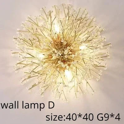 Afralia™ Modern Luxury Gold LED Crystal Chandelier for Living Room