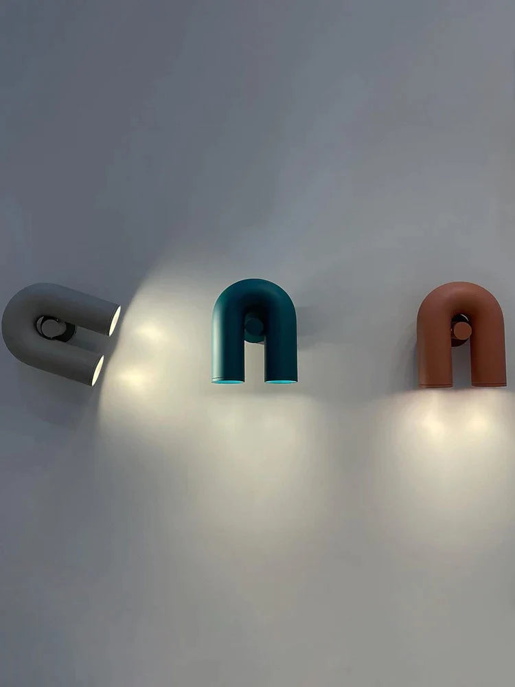 Afralia™ LED U-shaped Wall Lamp for Minimalist Living Room and Staircase Lighting