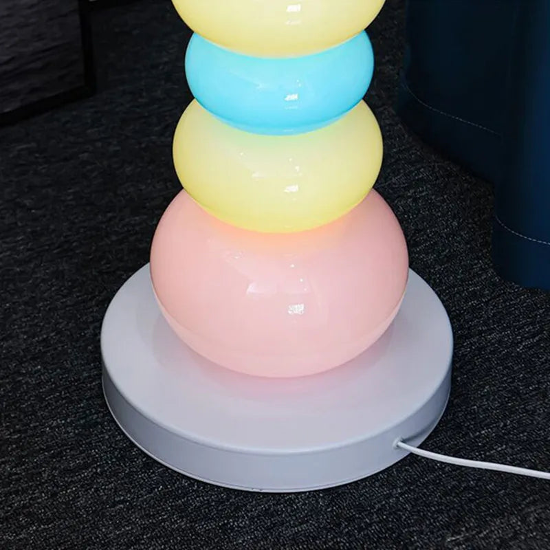 Afralia™ Glowbule Bead Floor Light: Candy Glass Lamp for Bedroom, Living Room, Children's Room