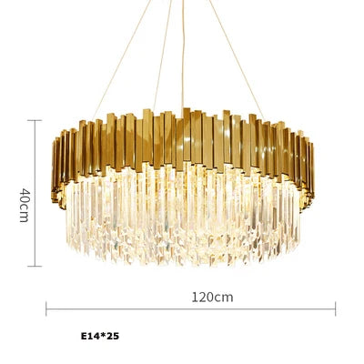 Afralia™ Crystal Oval LED Chandelier Lighting for Dinning Room