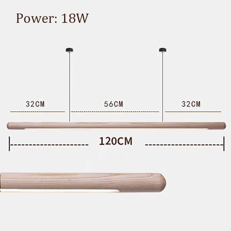 Afralia™ Scandinavian Walnut Pendant Light for Home Dining Table and Kitchen Island