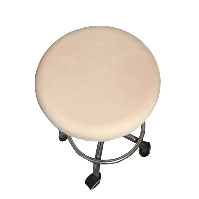Afralia™ Floral Elastic Round Chair Cover for Home Office Dining Bar Stool.