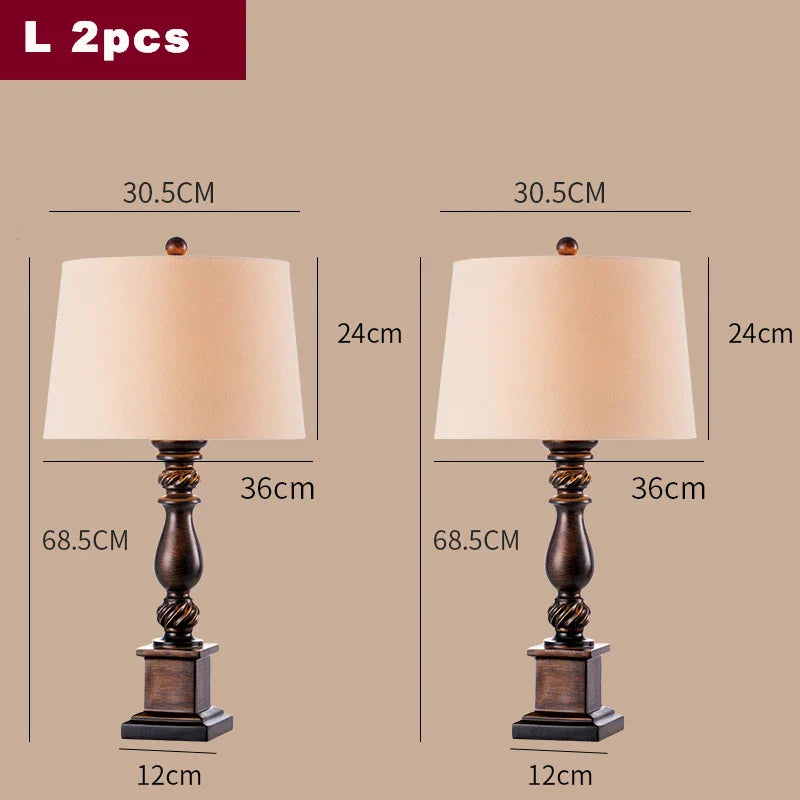 Afralia™ Traditional Art Fabric Table Lamp for Warm Ambiance in Bedroom, Living Room