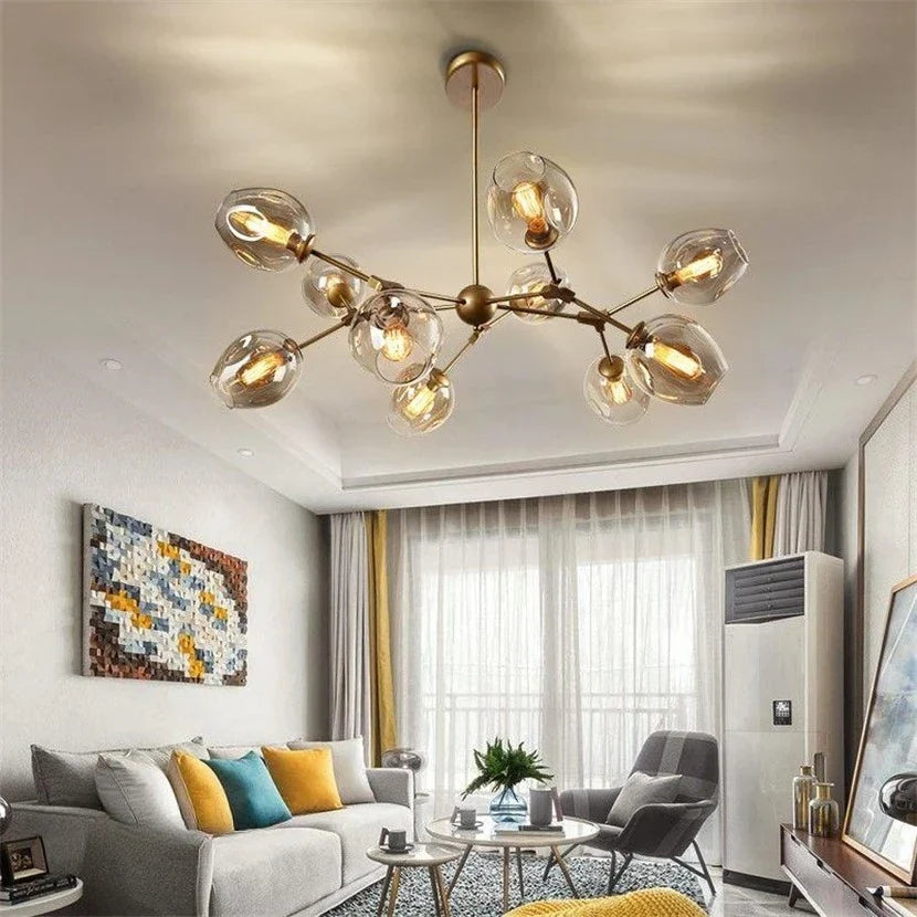 Afralia™ Modern Minimalist Ceiling Chandelier Light for Dining and Living Room