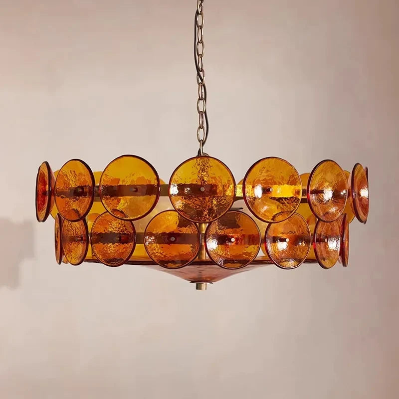 Afralia™ Glass Chandelier Pendant Lights for Luxury Living Rooms