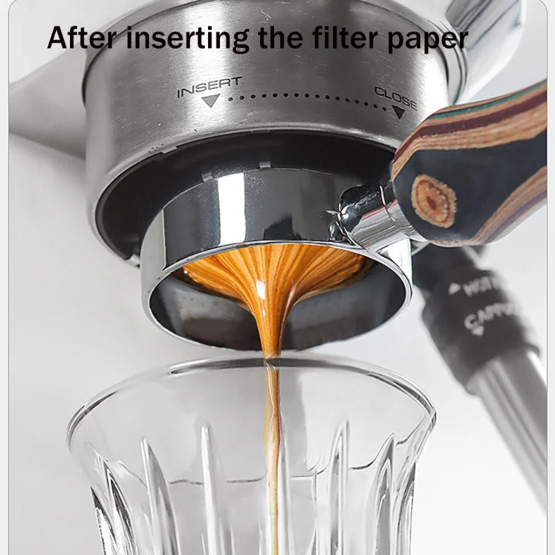 Afralia™ Coffee Filter Papers for 51/54/58mm Espresso Portafilter Basket - 100 Pack