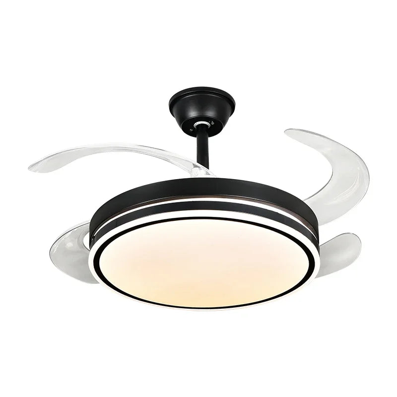 Afralia™ LED Fan Lamp: Modern Invisible Ceiling Chandelier for Living Room, Bedroom & Dining Room