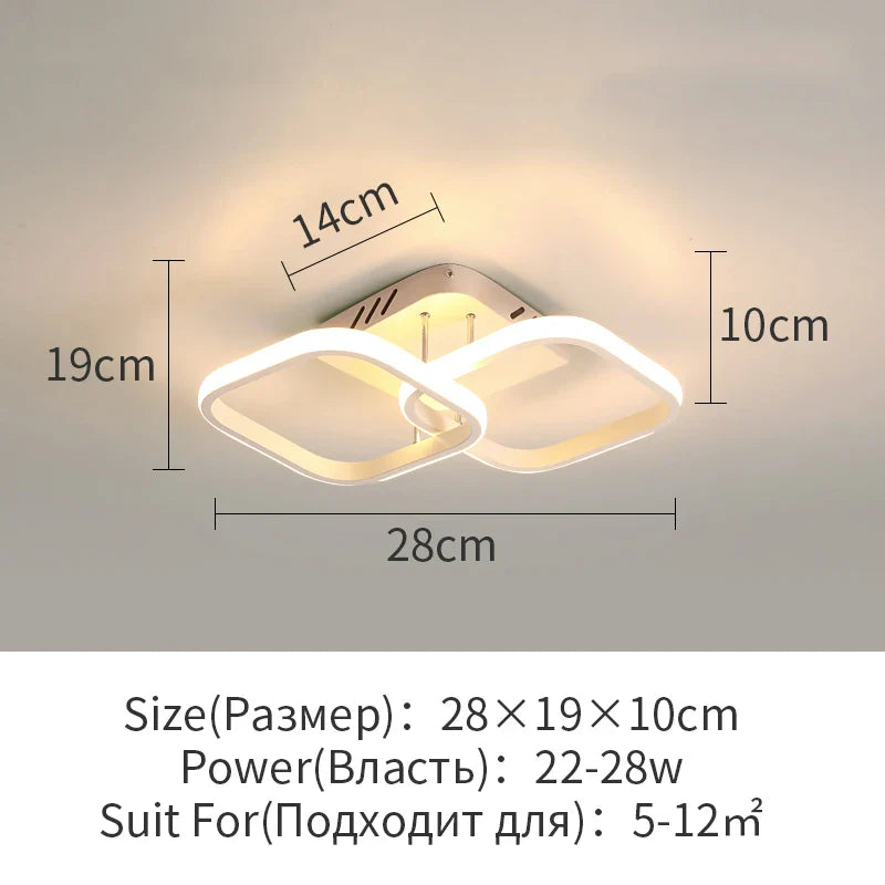 Afralia™ LED Surface Mounted Aisle Ceiling Lights for Home Lighting
