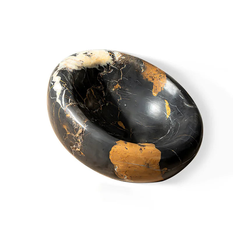 Afralia™ Marble Bird's Nest Bowl: Jewelry Necklace Storage Container & Home Decor