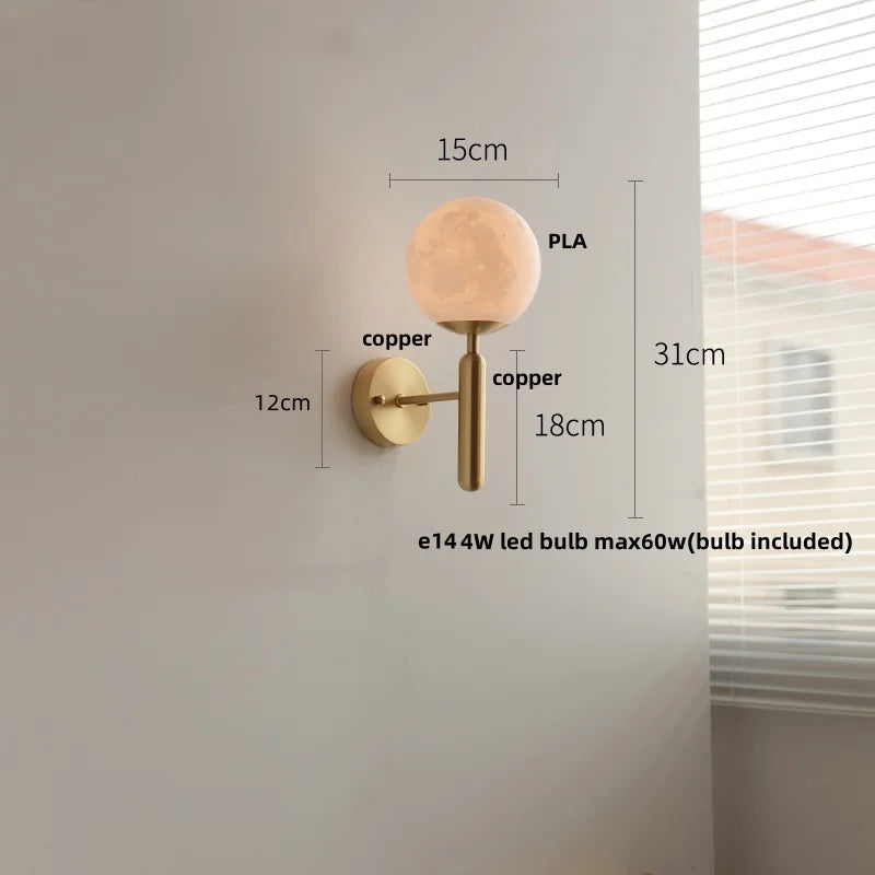 Afralia™ Modern Black Iron LED Wall Light with Glass Shade & Pull Chain Switch