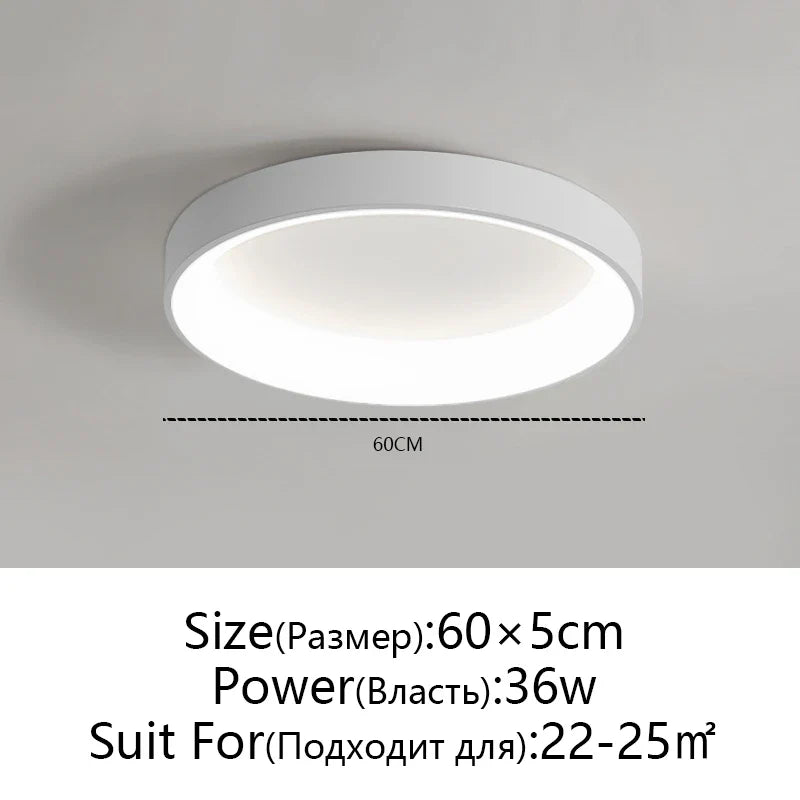 Afralia™ LED Ceiling Lights: White Grey Modern Design, Dimmable for Living Room Bedroom Dining
