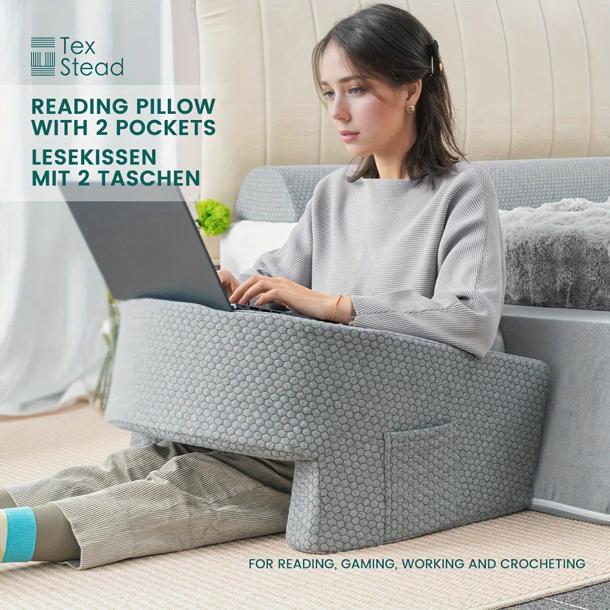 Afralia™ Soft Reading Pillow - Perfect for Gaming, Working, and Relaxing on Floor Sofa