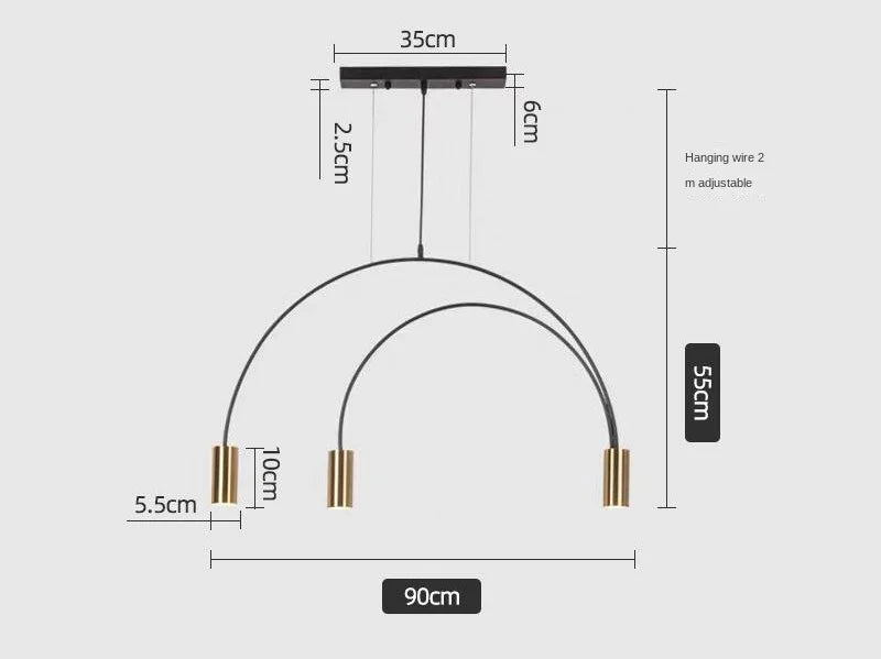 Afralia™ Modern LED Pendant Chandelier for Indoor Living Room Kitchen Dining Tables